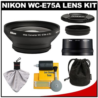 Nikon WC E75A Wide Converter Lens +UR E22 Coolpix P7000  