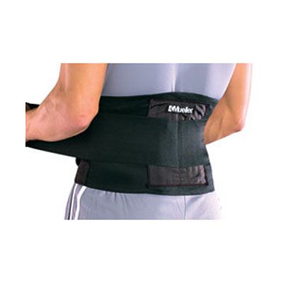 New Mueller Back Support Brace Belt Lifting Black 4581  