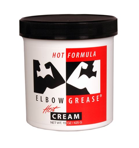 ELBOW GREASE HOT CREAM WARMING LUBRICANT LUBE JAR 15 oz  