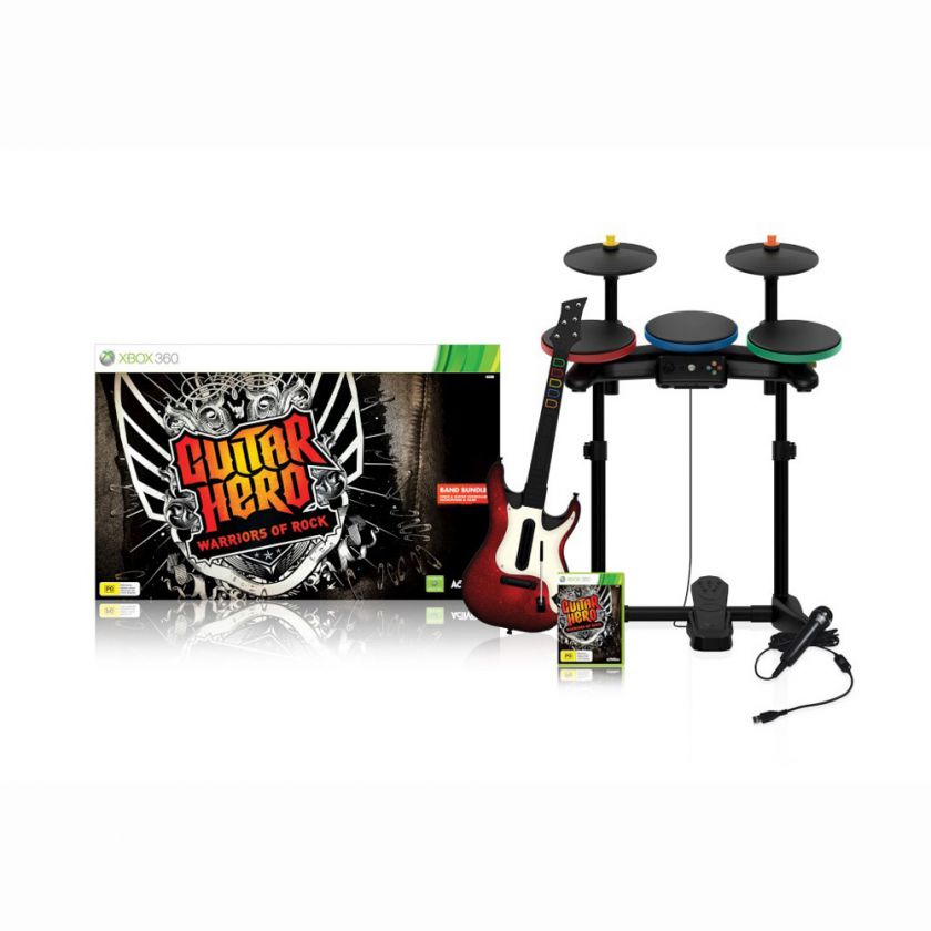 Guitar Hero Warriors of Rock Band Bundle Xbox 360 NEW 047875961487 