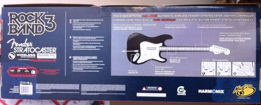 Rock Band 3 Fender Stratocaster PS3 Cherry New Guitar  