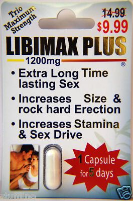 LibiMax Plus 1200 mg Trio Maximum Strenght Stamina x 5  