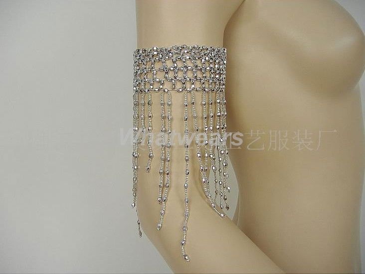 Belly Dance 1 Pair Armband Beaded Arm Bracelet S29  