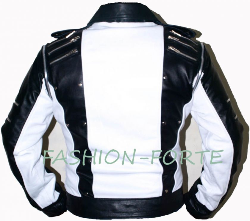 Micheal Jackson B&W PEPSI advert Vintg leather jacket  