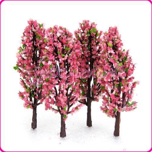 20 x Flower Trees Model Train Railroad Forest Scenery  