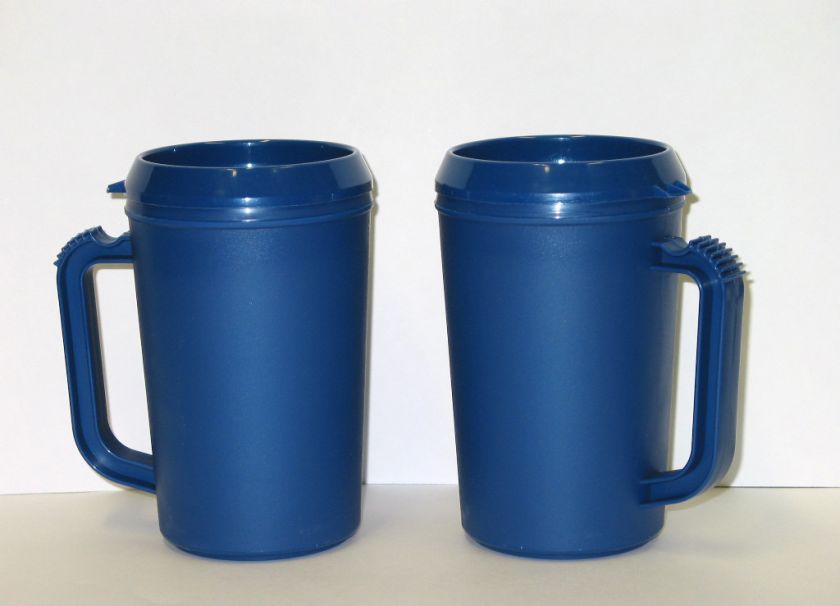 INSULATED MUGS  LARGE NAVY MADE USA QUALITY MUGS  