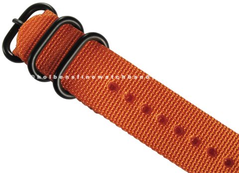   Nylon PVD Orange GERMAN MADE UTC Military Diver Watch Band Strap