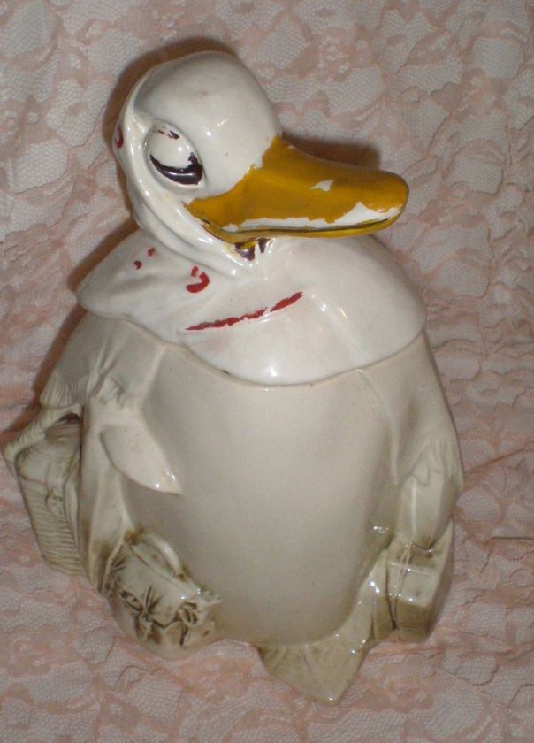 VINTAGE . RaReMCCOY MOTHER GOOSE OR DONALD DUCK COOKIE JAR  