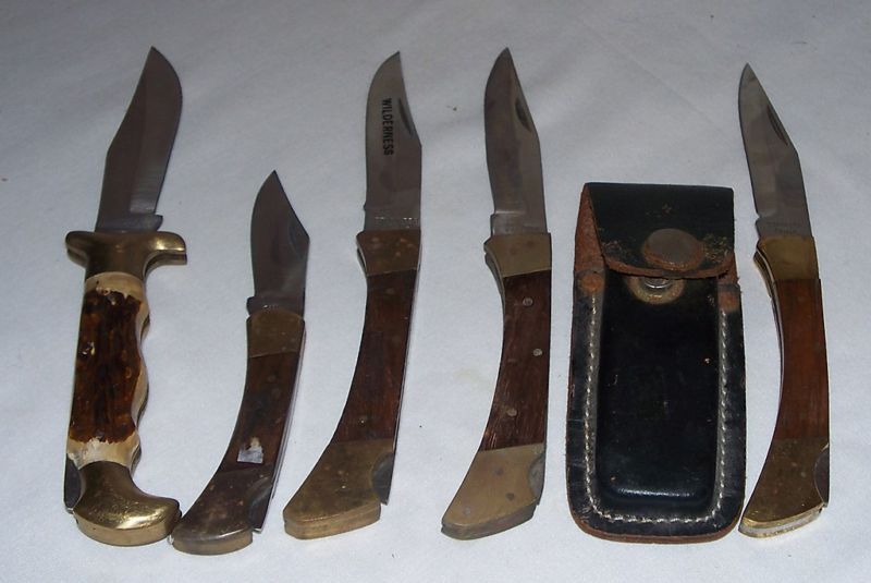 Pocket Knife Lot   Wilderness   Pakistan & China (5)  