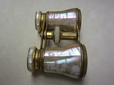 Vintage Mother of Pearl Opera Glasses Binoculars Lemaire Fab T Paris 