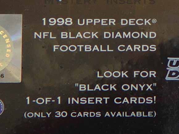 1998 Upper Deck Black Diamond Rookie FOOTBALL HOBBY BOX  