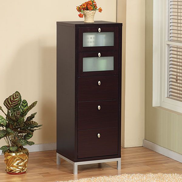 Unique Coffee Bean Five drawer Storage Cabinet  