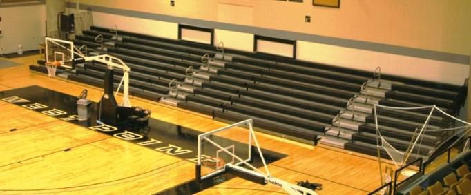 Tip N Roll Aluminum Bleachers Basketball Volleyball  