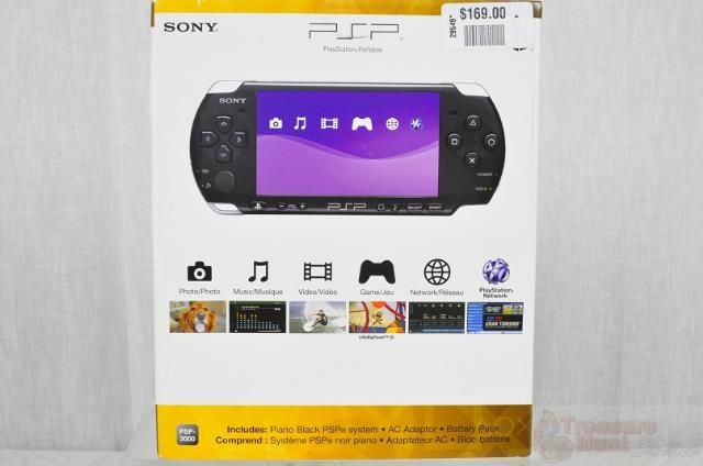 Sony PSP 3000 Piano Black Handheld System Rtl $130 0637664102155 