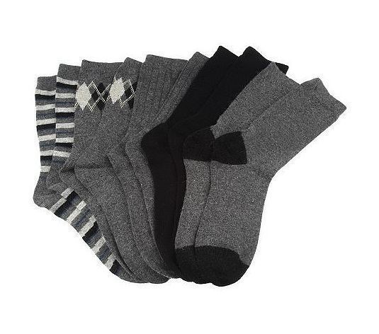 Passione Cashmere Blend 5 Pack Crew Socks A95553  