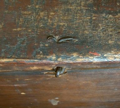 Red Pine Primitive Blanket Chest  