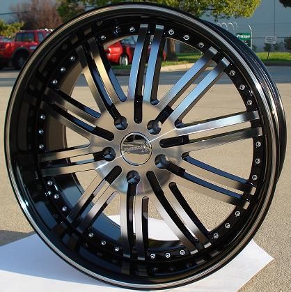 22 VERSANTE 212 BLACK AND POLISH RIMS AND TIRES CHRYSLER 300  