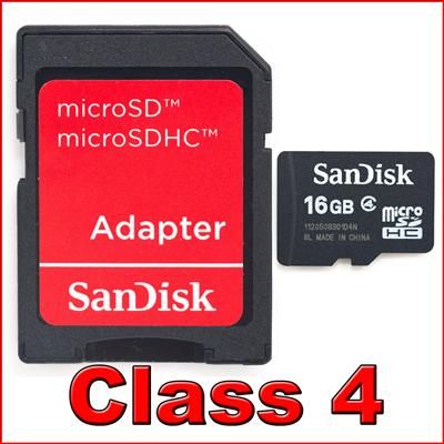 sandisk brand new original sandisk 16gb microsd transflash memory card