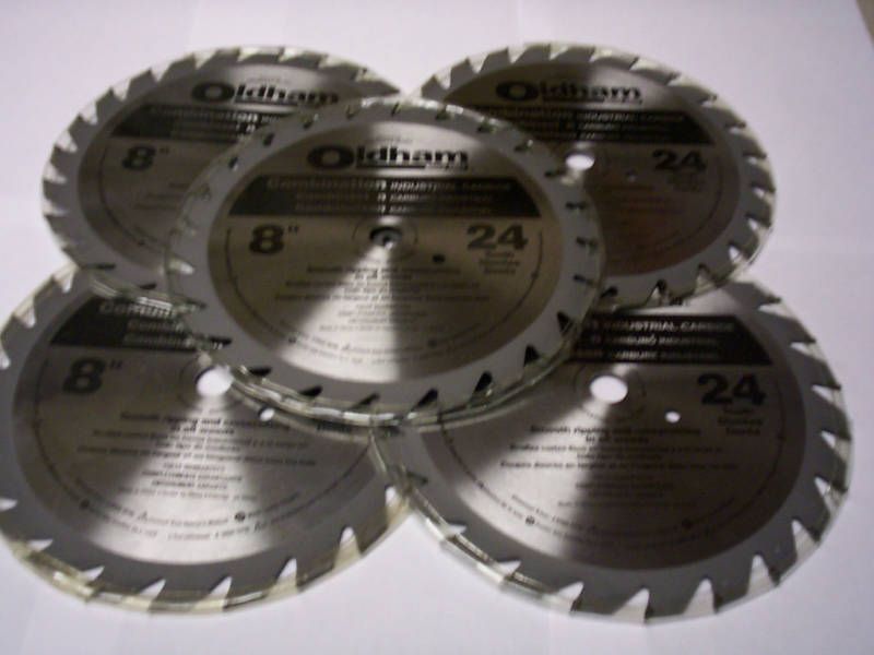 OLDHAM 8 CARBIDE CIRCULAR SAW BLADES 24T FITS 8 1/4  