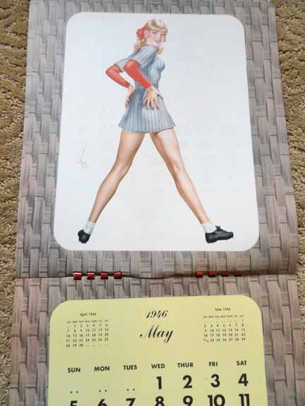 1946 Pin Up Complete Yearbook Calendar Varga  