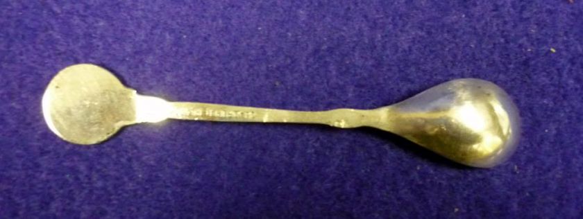 MINIATURE QUADRUPLE PLATE SIX FLAGS OVER TEXAS SPOON  