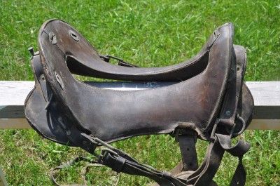 Orig. WWI McClellan M1904 Cavalry Saddle 1917 Straus  