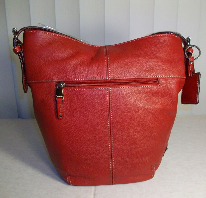 TIGNANELLO PEBBLE LEATHER BUCKET CROSSBODY HANDBAG NEW  