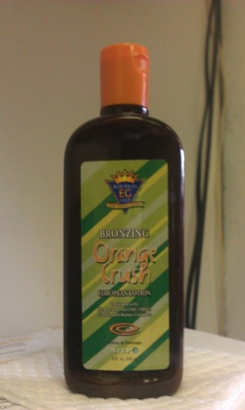 BRONZING Orange Crush Indoor Tanning Bed Lotion Step 2  