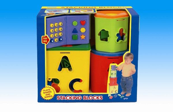 Megcos Toys Shape Sorter Stacking Blocks ~BRAND NEW~  