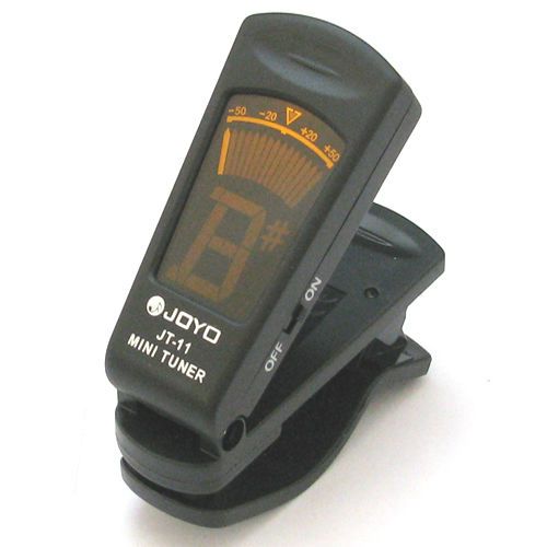 JT 11 Digital Clip on Tuner Guitar Bass Violin Ukulele