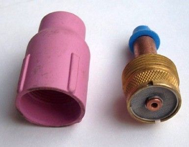   GAS LENS COLLET BODY & CERAMIC CUP 3/32 (2.4 mm) Tig Welding  