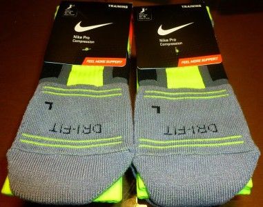 Nike Volt Socks Syracuse Oregon Elite Dri Fit 12 15 XL  